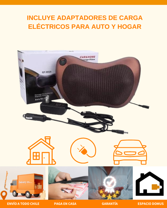 MASAJEADOR ELÉCTRICO DE COJÍN ¡AHORA CON 25% OFF!